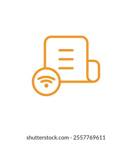 News Feed icon Outline vector for web ui