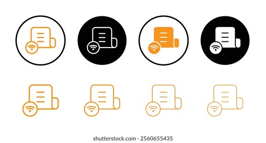 News Feed icon Outline vector for web ui