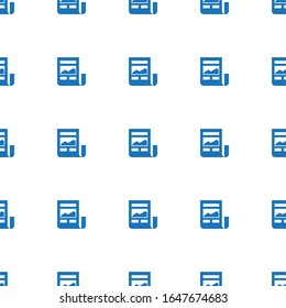 News Feed icon pattern seamless isolated on white background. Editable filled News Feed icon. News Feed icon pattern for web and mobile.