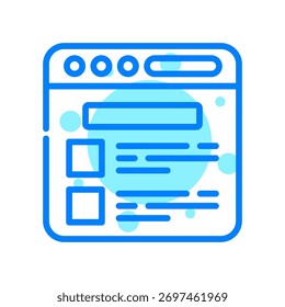 News Feed Icon In Shape Vector Illustration