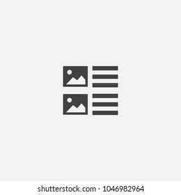 News Feed icon. Simple element illustration. News Feed symbol design from Social Media Marketing collection. Can be used in web and mobile.