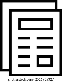 news feed icon. Thin linear style design isolated on white background