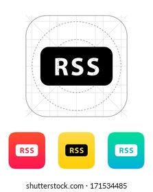 News Feed icon. Vector illustration.