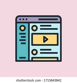 News feed. Social media concept illustration, flat design linear style banner. Usage for e-mail newsletters, headers, blog posts, print and more. Vector