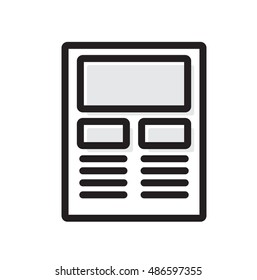 News Feed Vector Icon