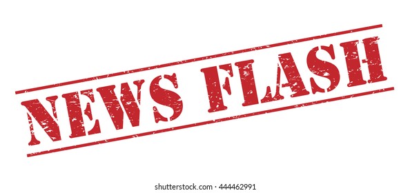 news flash vector stamp on white background
