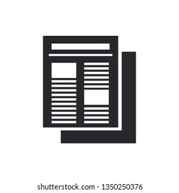 news flat vector icon