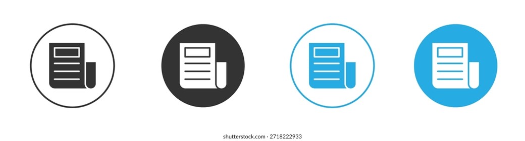 Icono de Noticias para App y Diseño web. Ilustración de elemento simple.