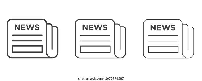 News icon design, suitable for web, infographics, interface and apps.