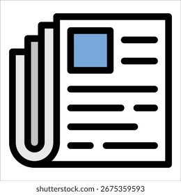 News Icon Element For Design