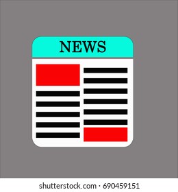 news icon flat design