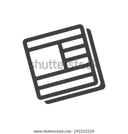 News icon (flat design)