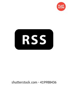 News Icon Flat Style Isolated Vector Illustration