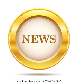 News icon. Internet button on white background. EPS10 vector. 