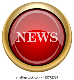 News icon. Internet button on white background. EPS10 vector.