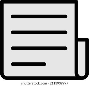 news Icon isolated on white background. Vector illustration. Eps10. Vector icon for website design and app