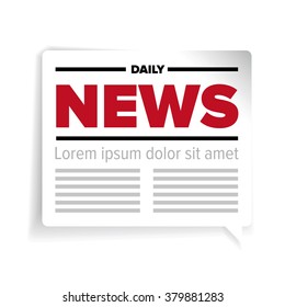 News icon label vector