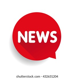 News icon label vector