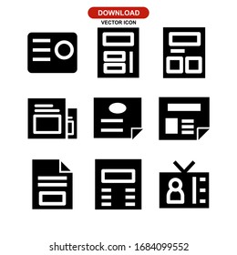 news icon or logo isolated sign symbol vector illustration - Collection of high quality black style vector icons
