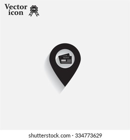 news icon map pin