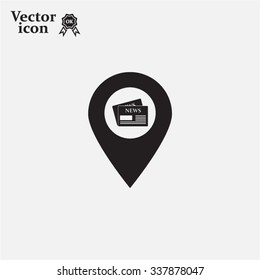 news icon map pin