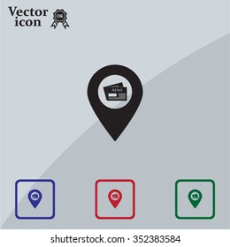 news icon map pin