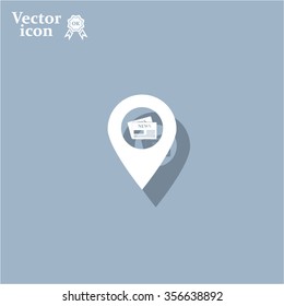 news icon map pin