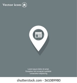 news icon map pin