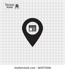 news icon map pin