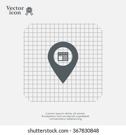 news icon map pin