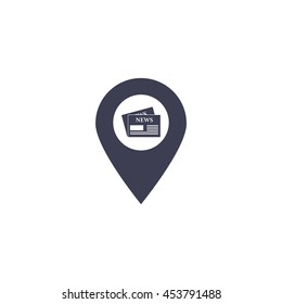 news icon map pin