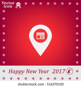 news icon map pin