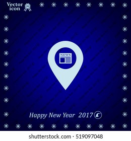 news icon map pin