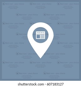 news icon map pin