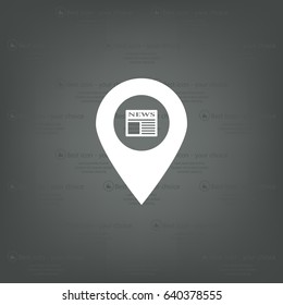 news icon map pin