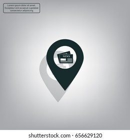 news icon map pin