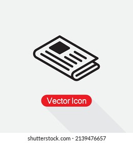 Icono De Noticias, Ilustración Del Vector De Icono De Periódicos Eps10