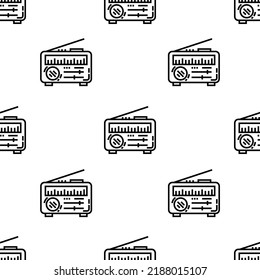 News Icon Pattern. Seamless News Pattern On White Background.