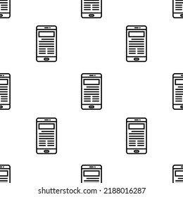 News Icon Pattern. Seamless News Pattern On White Background.