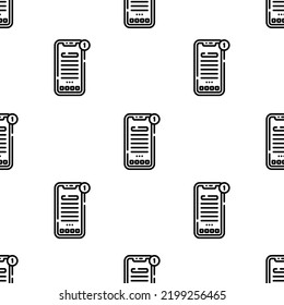 News Icon Pattern. Seamless News Pattern On White Background.