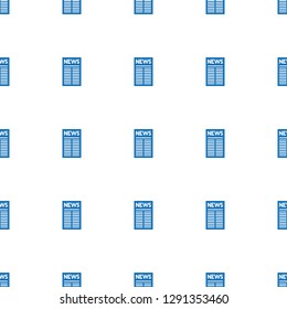 news icon pattern seamless white background. Editable filled news icon. news icon pattern for web and mobile.