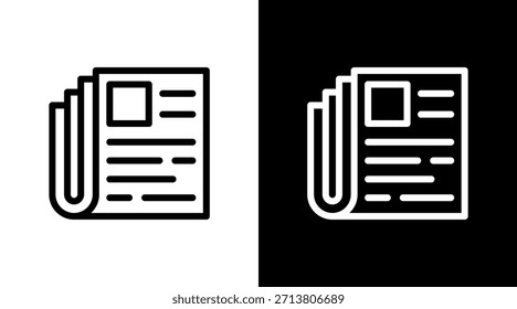 News With Icon Set Design