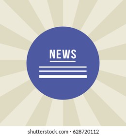 news icon. sign design. background