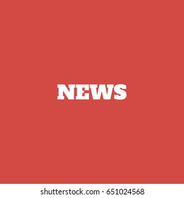 news icon. sign design. red background
