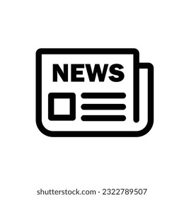News icon Single Icon Graphic Design, newspaper icon