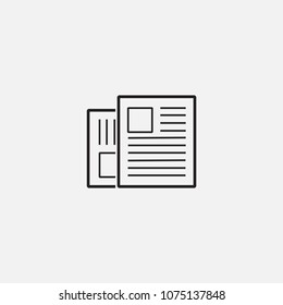 news icon template design