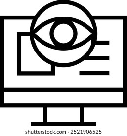 news icon. Thin linear style design isolated on white background