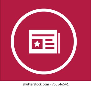 News icon, ui design icon vector