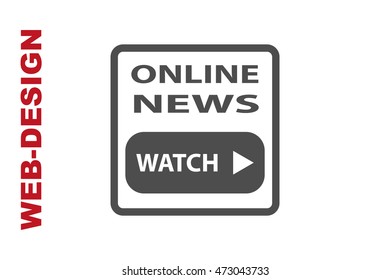 News Icon Vector, author portfolio web-design