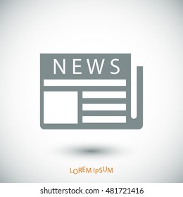 news icon, vector best flat icon, EPS
